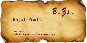 Bajai Zsolt névjegykártya